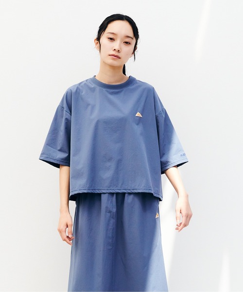 KELTY(ケルティ)の「ラッシュ コンフォート クロップド ティーシャツ(Tシャツ/カットソー・レディース・ブラック/ブルー/ベージュ/チャコールグレー・FREE)」の7枚目の写真