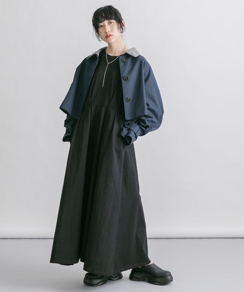 KBF(ケイビーエフ)の「ボリュームカットワンピース(ワンピース・レディース・アイボリー/ブラック/グレー系その他・ONE)」の2枚目の写真