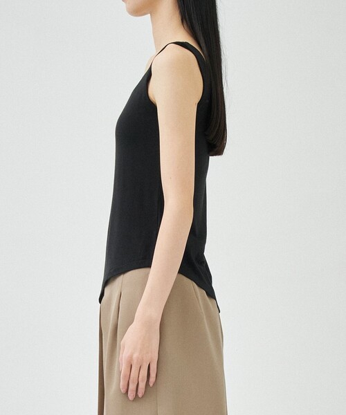 STUDIOUS(ステュディオス)の「【determ】Asymmetric Side Slide Top/アシンメトリーサイドスリットタンクトップ(タンクトップ・レディース・ブラック/ホワイト・2)」の14枚目の写真
