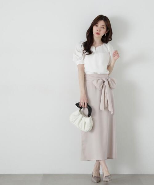 PROPORTION BODY DRESSING（プロポーションボディドレッシング）の「パールバーブラウス / 1215110306（シャツ/ブラウス・レディース・ピンク/ホワイト/ブルー・SMALL/MEDIUM）」の5枚目の写真