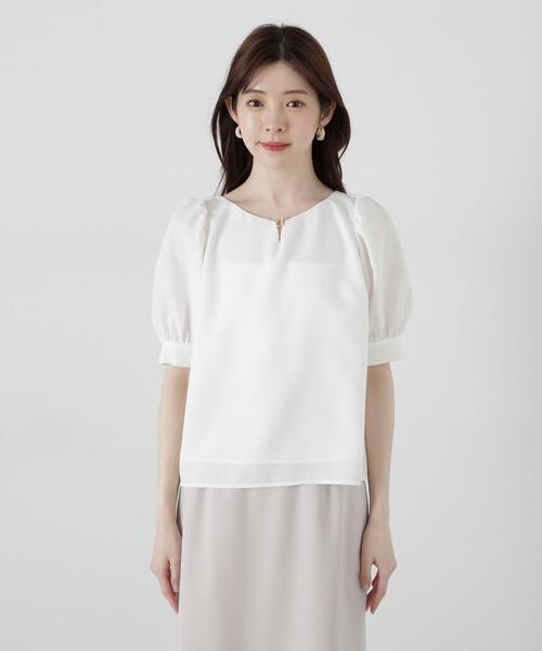 PROPORTION BODY DRESSING（プロポーションボディドレッシング）の「パールバーブラウス / 1215110306（シャツ/ブラウス・レディース・ピンク/ホワイト/ブルー・SMALL/MEDIUM）」の7枚目の写真