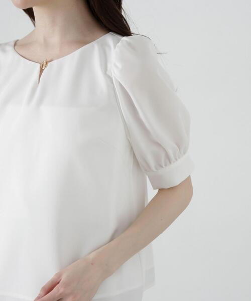 PROPORTION BODY DRESSING（プロポーションボディドレッシング）の「パールバーブラウス / 1215110306（シャツ/ブラウス・レディース・ピンク/ホワイト/ブルー・SMALL/MEDIUM）」の12枚目の写真