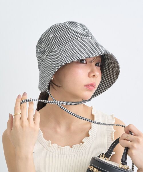 earth music&ecology(アースミュージックアンドエコロジー)の「アソートボンネットハット(ハット・レディース・ホワイト/ライトインディゴブルー/その他5・FREE)」の10枚目の写真