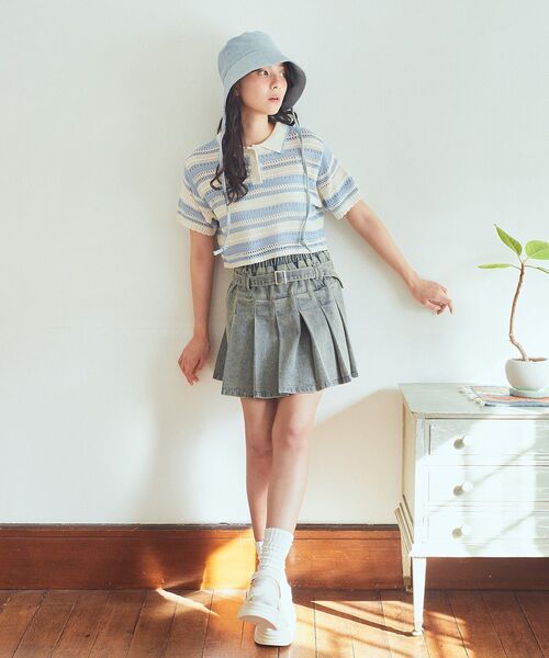 earth music&ecology(アースミュージックアンドエコロジー)の「アソートボンネットハット(ハット・レディース・ホワイト/ライトインディゴブルー/その他5・FREE)」の14枚目の写真