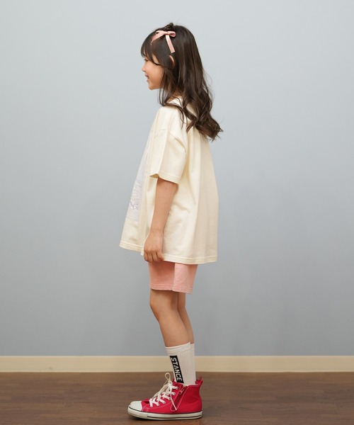 ROXY（ロキシー）の「ROXY/ロキシー MINI SURFING HORIZONS キッズ 半袖Tシャツ TST251120（Tシャツ/カットソー・キッズ・オフホワイト/オレンジ/ピンク・120cm/130cm/140cm/150cm）」の6枚目の写真