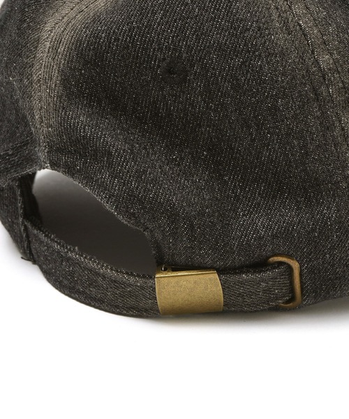 X-girl（エックスガール）の「RHINESTONE AND LOGO DENIM 6PANEL CAP（キャップ・レディース・ブラック/インディゴブルー/ライトインディゴブルー・ONE SIZE）」の8枚目の写真