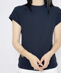 フレンチスリーブクルーネックTシャツ カットソー