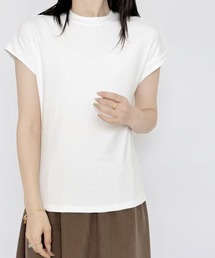フレンチスリーブクルーネックTシャツ カットソー