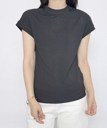 フレンチスリーブクルーネックTシャツ カットソー