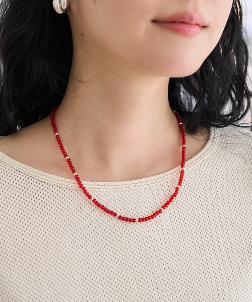 FREAK'S STORE（フリークスストア）の「ビーズネックレス（ネックレス・レディース・オレンジ/レッド/ブラック・ONE SIZE）」の6枚目の写真