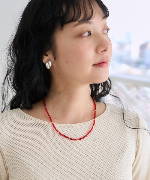 FREAK'S STORE（フリークスストア）の「ビーズネックレス（ネックレス・レディース・オレンジ/レッド/ブラック・ONE SIZE）」の7枚目の写真