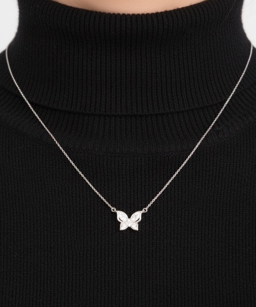 HEARTZ スクエアペンダントネックレス ネックレス レディース イニシャル ステンレス製 金属アレルギー