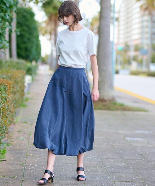 DRESSTERIOR（ドレステリア）の「【裏地あり/後ろウエストゴム】シアーワッシャーバルーンスカート（スカート・レディース・チャコールグレー/アイボリー・36/34/38/40）」の9枚目の写真