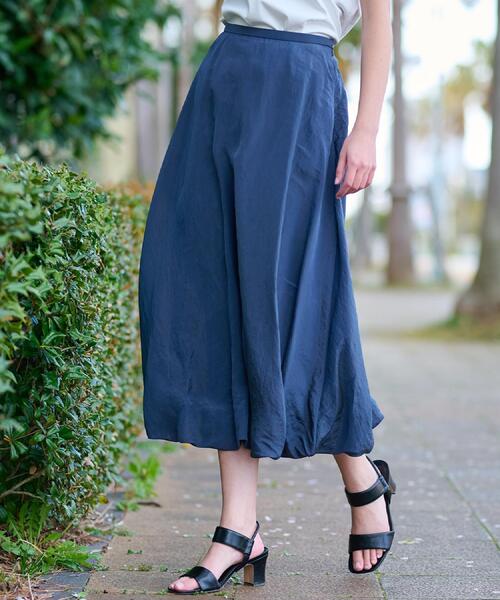 DRESSTERIOR（ドレステリア）の「【裏地あり/後ろウエストゴム】シアーワッシャーバルーンスカート（スカート・レディース・チャコールグレー/アイボリー・36/34/38/40）」の10枚目の写真