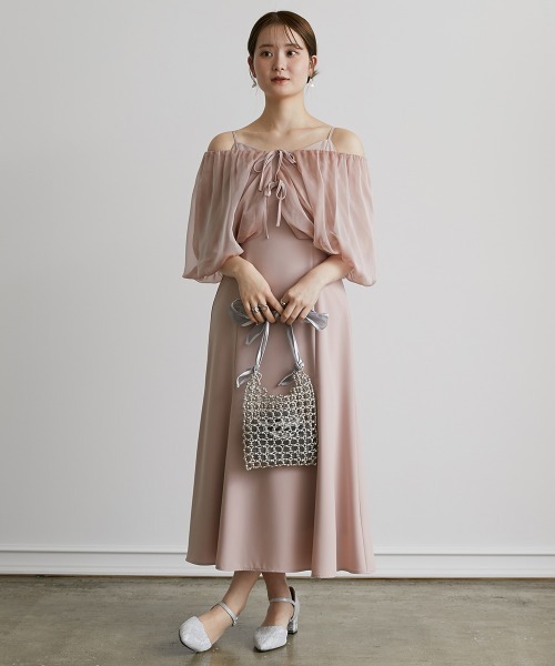 バルーンボレロ×マーメイドキャミソールドレス（ドレス）｜Jolie et