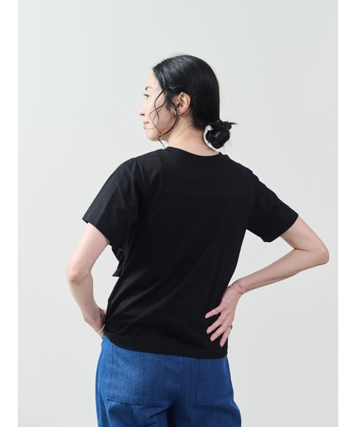 DOLLUPOOPS（ドールアップウップス）の「フロントツイストアシメヘムトップス（Tシャツ/カットソー・レディース・キャメル/ブラック/カーキ/ブルー・38）」の13枚目の写真