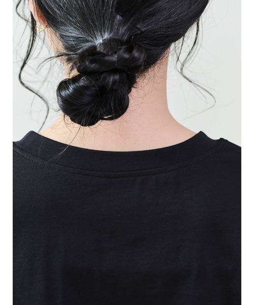 DOLLUPOOPS（ドールアップウップス）の「フロントツイストアシメヘムトップス（Tシャツ/カットソー・レディース・キャメル/ブラック/カーキ/ブルー・38）」の20枚目の写真