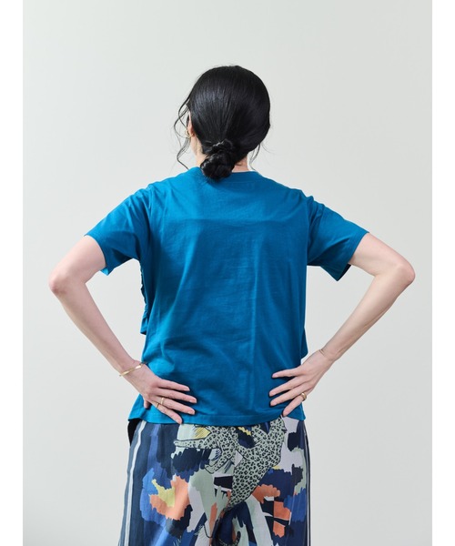 DOLLUPOOPS(ドールアップウップス)の「フロントツイストアシメヘムトップス(Tシャツ/カットソー・レディース・キャメル/ブラック/カーキ/ブルー・38)」の7枚目の写真