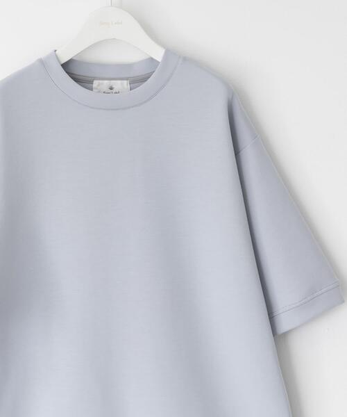 URBAN RESEARCH Sonny Label(アーバンリサーチサニーレーベル)の「シルキーダンボールニットTシャツ(Tシャツ/カットソー・メンズ・チャコールグレー/グレー系その他/グリーン/ホワイト/ネイビー/ブルー・MEDIUM/LARGE/X-LARGE)」の4枚目の写真