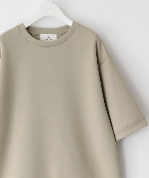 URBAN RESEARCH Sonny Label(アーバンリサーチサニーレーベル)の「シルキーダンボールニットTシャツ(Tシャツ/カットソー・メンズ・チャコールグレー/グレー系その他/グリーン/ホワイト/ネイビー/ブルー・MEDIUM/LARGE/X-LARGE)」の5枚目の写真