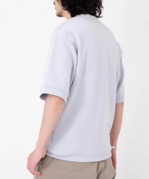 URBAN RESEARCH Sonny Label(アーバンリサーチサニーレーベル)の「シルキーダンボールニットTシャツ(Tシャツ/カットソー・メンズ・チャコールグレー/グレー系その他/グリーン/ホワイト/ネイビー/ブルー・MEDIUM/LARGE/X-LARGE)」の8枚目の写真