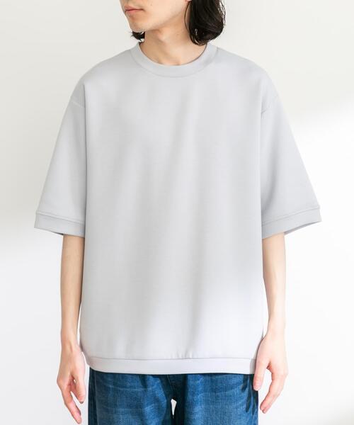 URBAN RESEARCH Sonny Label(アーバンリサーチサニーレーベル)の「シルキーダンボールニットTシャツ(Tシャツ/カットソー・メンズ・チャコールグレー/グレー系その他/グリーン/ホワイト/ネイビー/ブルー・MEDIUM/LARGE/X-LARGE)」の11枚目の写真
