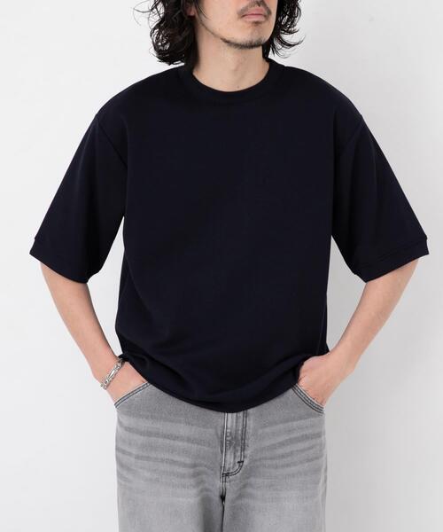 URBAN RESEARCH Sonny Label(アーバンリサーチサニーレーベル)の「シルキーダンボールニットTシャツ(Tシャツ/カットソー・メンズ・チャコールグレー/グレー系その他/グリーン/ホワイト/ネイビー/ブルー・MEDIUM/LARGE/X-LARGE)」の20枚目の写真