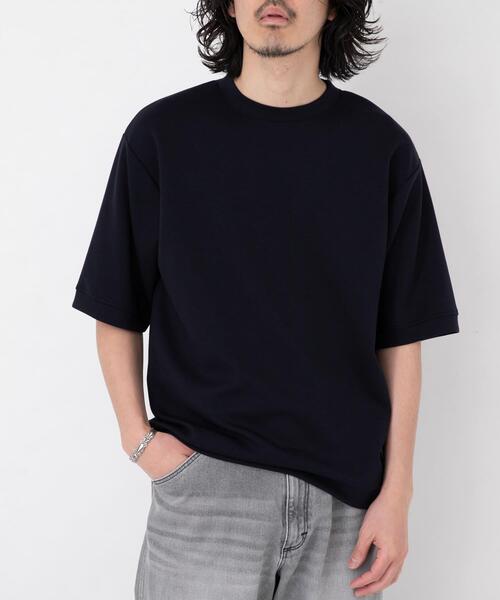 URBAN RESEARCH Sonny Label(アーバンリサーチサニーレーベル)の「シルキーダンボールニットTシャツ(Tシャツ/カットソー・メンズ・チャコールグレー/グレー系その他/グリーン/ホワイト/ネイビー/ブルー・MEDIUM/LARGE/X-LARGE)」の21枚目の写真