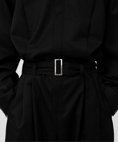 LAPIIS（ラピス）の「BELTED ZIP UP JUMPSUIT（つなぎ/オールインワン・メンズ・ブラック/チャコールグレー・MEDIUM/LARGE）」の14枚目の写真