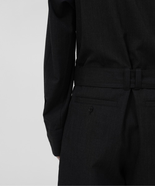 LAPIIS（ラピス）の「BELTED ZIP UP JUMPSUIT（つなぎ/オールインワン・メンズ・ブラック/チャコールグレー・MEDIUM/LARGE）」の21枚目の写真