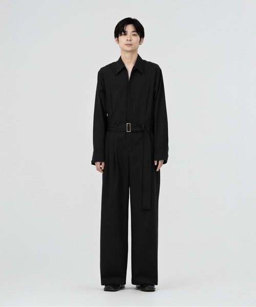 LAPIIS（ラピス）の「BELTED ZIP UP JUMPSUIT（つなぎ