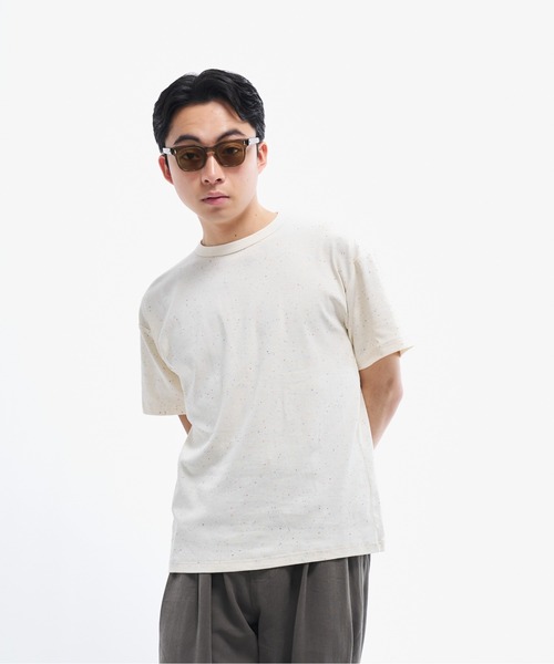 THE BOLDMAN(ザ ボールドマン)の「Crewneck T-shirts / クルーネックTシャツ(Tシャツ/カットソー・メンズ・ホワイト/ネイビー/ブラウン/ホワイト系その他/ブラック・LARGE/MEDIUM)」の2枚目の写真