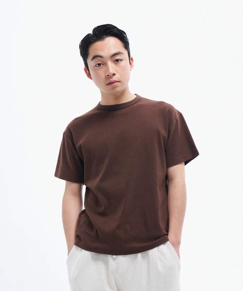 THE BOLDMAN(ザ ボールドマン)の「Crewneck T-shirts / クルーネックTシャツ(Tシャツ/カットソー・メンズ・ホワイト/ネイビー/ブラウン/ホワイト系その他/ブラック・LARGE/MEDIUM)」の4枚目の写真