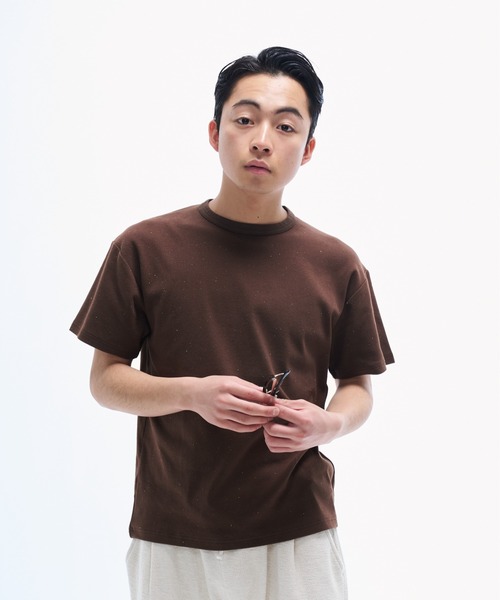 THE BOLDMAN(ザ ボールドマン)の「Crewneck T-shirts / クルーネックTシャツ(Tシャツ/カットソー・メンズ・ホワイト/ネイビー/ブラウン/ホワイト系その他/ブラック・LARGE/MEDIUM)」の6枚目の写真