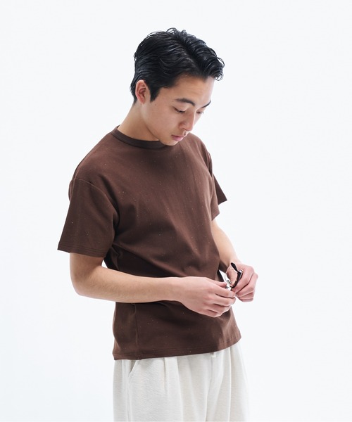 THE BOLDMAN(ザ ボールドマン)の「Crewneck T-shirts / クルーネックTシャツ(Tシャツ/カットソー・メンズ・ホワイト/ネイビー/ブラウン/ホワイト系その他/ブラック・LARGE/MEDIUM)」の7枚目の写真