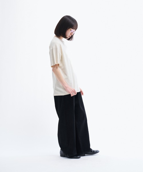 THE BOLDMAN(ザ ボールドマン)の「Crewneck T-shirts / クルーネックTシャツ(Tシャツ/カットソー・メンズ・ホワイト/ネイビー/ブラウン/ホワイト系その他/ブラック・LARGE/MEDIUM)」の9枚目の写真