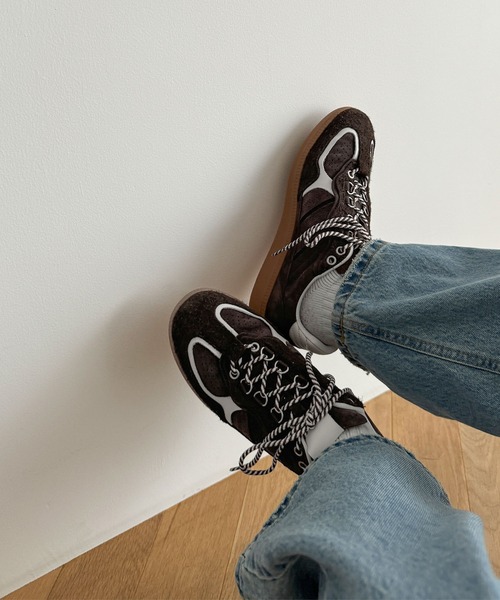 CANAL JEAN（キャナルジーン）の「choice_cnl/POMUSDO　トレックスニーカー（スニーカー・レディース・ブラウン/ベージュ・42/41/40/39/38）」の4枚目の写真