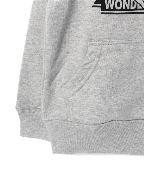 HYSTERIC MINI(ヒステリックミニ)の「WONDER DEVIL BABY つの付きプルオーバーパーカー(サーモライト)(パーカー・キッズ・グレー/ブラック・100/110/120)」の8枚目の写真