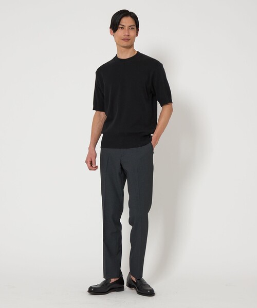 gicipi(ジチピ)の「<gicipi>アラゴースタ クルーネック 半袖 ニット(ニット/セーター・メンズ・ホワイト/ブラック/その他1・4/3)」の4枚目の写真