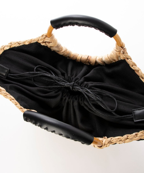 cache cache（カシュ カシュ）の「カシュカシュ cachecache / バンクワンコンビラウンドカゴバッグ（かごバッグ・レディース・ブラック/アイボリー・FREE）」の16枚目の写真