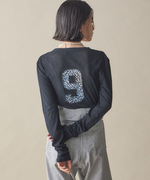 NINE CASE:〈洗濯機可能〉ロゴ ロング スリーブ TEE セール】NINE CASE:〈洗濯機可能〉ロゴ ロング スリーブ TEE（T