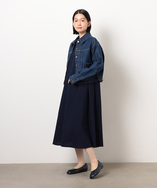 COMME CA ISM（コムサイズム）の「デイリーリラックス ノースリーブワンピース ナチュラル（ワンピース・レディース・ブラウン/ネイビー/マスタード/オリーブ・LARGE/MEDIUM）」の12枚目の写真