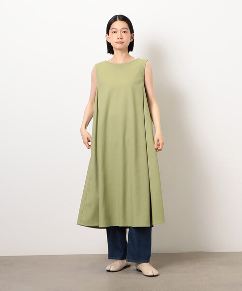 COMME CA ISM（コムサイズム）の「デイリーリラックス ノースリーブワンピース ナチュラル（ワンピース・レディース・ブラウン/ネイビー/マスタード/オリーブ・LARGE/MEDIUM）」の21枚目の写真