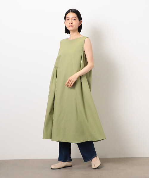 COMME CA ISM（コムサイズム）の「デイリーリラックス ノースリーブワンピース ナチュラル（ワンピース・レディース・ブラウン/ネイビー/マスタード/オリーブ・LARGE/MEDIUM）」の22枚目の写真