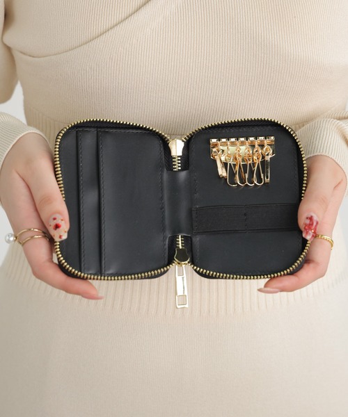 ALTROSE（アルトローズ）の「ダブルスマートキー キーケース スマートキー カードケース ロージア（キーケース/キーアクセサリー・レディース・ブラック/アイボリー/グレイッシュベージュ/ピンク/ブルー・FREE）」の11枚目の写真