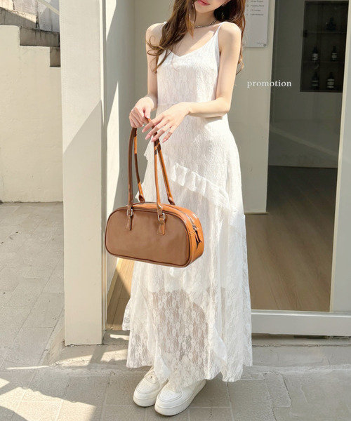 セール】アシンメトリー フリルデザイン レース キャミ