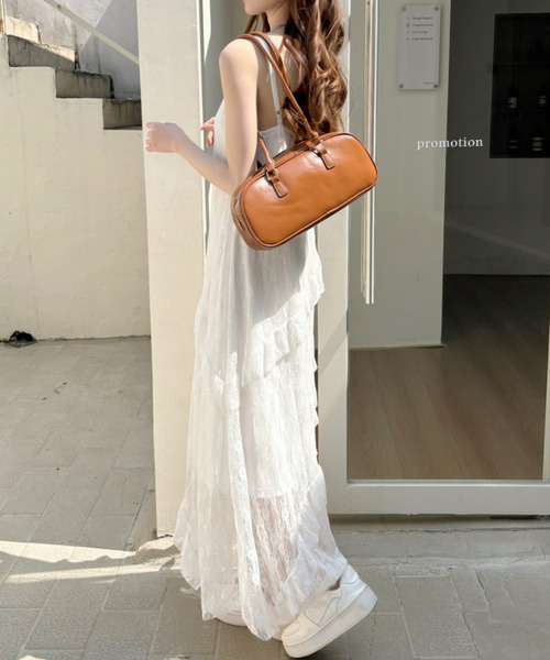 セール】アシンメトリー フリルデザイン レース キャミワンピース