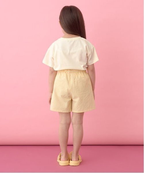 Lycee mine（リセマイン）の「【ソフトコットン】選べる8パターンアソートプリントTシャツ（Tシャツ/カットソー・キッズ・サックスブルー/オフホワイト/ライトグリーン/ライトオレンジ系/ブルー系その他2/ベビーピンク/チャコール/クリーム・130cm/110cm/140cm/120cm/100cm/150cm）」の14枚目の写真