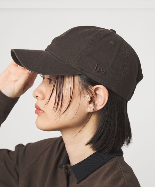 NEW ERA(ニューエラ)の「【別注】<NEW ERA>920 ハンドウォッシュ コットン キャップ / CAP(キャップ・レディース・オフホワイト/ブラック/ダークグレー/ベージュ/モカ/イエロー/シャーベット/ライム/ダークブラウン・FREE/S)」の4枚目の写真