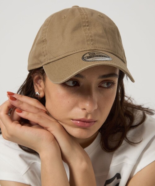 NEW ERA(ニューエラ)の「【別注】<NEW ERA>920 ハンドウォッシュ コットン キャップ / CAP(キャップ・レディース・オフホワイト/ブラック/ダークグレー/ベージュ/モカ/イエロー/シャーベット/ライム/ダークブラウン・FREE/S)」の5枚目の写真